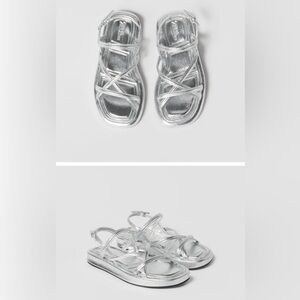 Zara Kids silver sandals